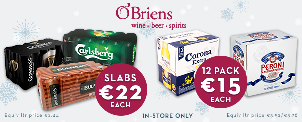 OBriens Ice Cold Beer Offers NEW logo