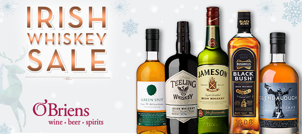 OBriens Irish Whiskey Sale Christmas logo